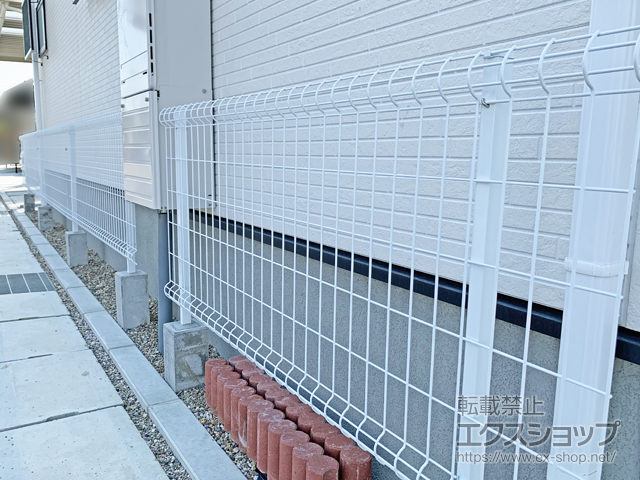 愛知県名古屋市ののフェンス・柵 イーネットフェンス A1F型　自由柱施工 施工例