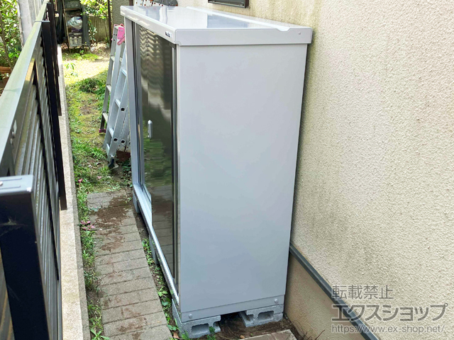 神奈川県藤沢市のの物置・屋外倉庫 シンプリー 一般型 1520×515×1303 MJX-155C-P-EB 施工例