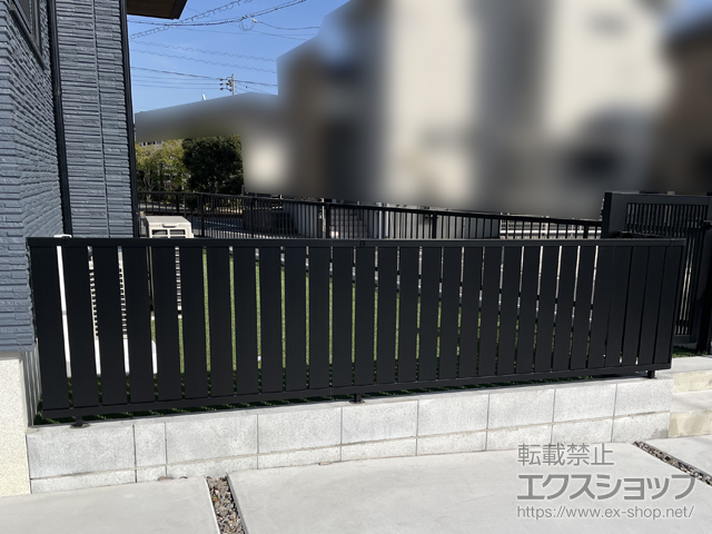 愛知県半田市ののフェンス・柵 フェンスAB TS2型 縦スリット2 フリーポールタイプ 施工例
