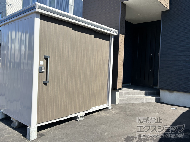 北海道札幌市のの物置・屋外倉庫 エルモ 積雪型 2220×1520×2120 LMDS-2215-DW 施工例