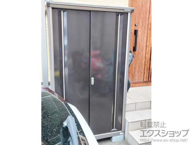 東京都国分寺市のの物置・屋外倉庫 ナイソーシスター　1100×720×1903 KMW-117E-P-CB 施工例