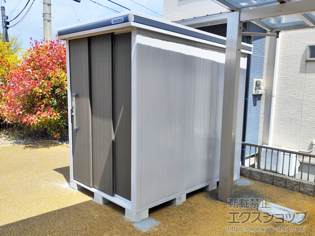 大分県大分市のの物置・屋外倉庫 エルモ 一般・積雪共用型 1520×2220×2117 LMD-1522-DW 施工例