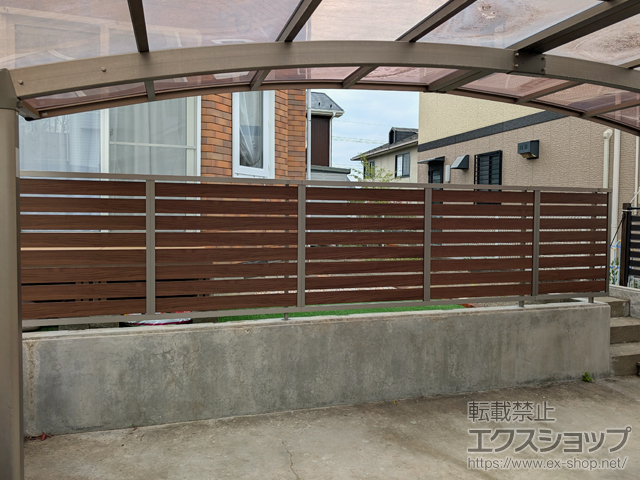 宮城県仙台市ののフェンス・柵 モクハイフェンス フリーポールタイプ 施工例
