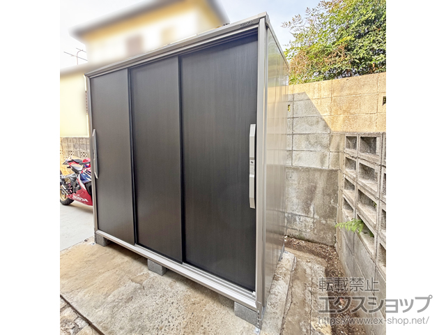 千葉県船橋市のの物置・屋外倉庫 エスモ 一般型 2100×924×1913 ESF-2109A-WE 施工例
