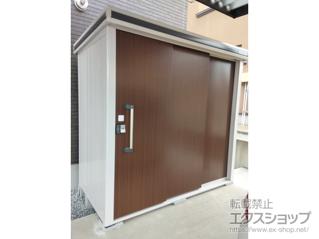 青森県青森市のの物置・屋外倉庫 エルモ 積雪型 2220×1170×2121 LMDS-2211-CW 施工例