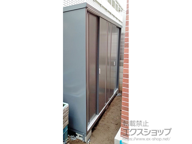 東京都練馬区のの物置・屋外倉庫 シンプリー 一般型 2160×755×1903 MJX-217E-F 施工例