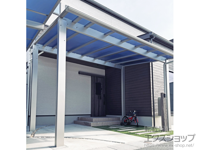 兵庫県姫路市ののテラス屋根 エフルージュ FIRST 大型テラス 600タイプ 独立タイプ 施工例
