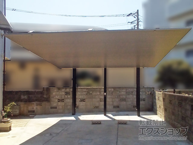 神奈川県平塚市ののカーポート カーポートSCワイドSC 後方支持 2台用 施工例