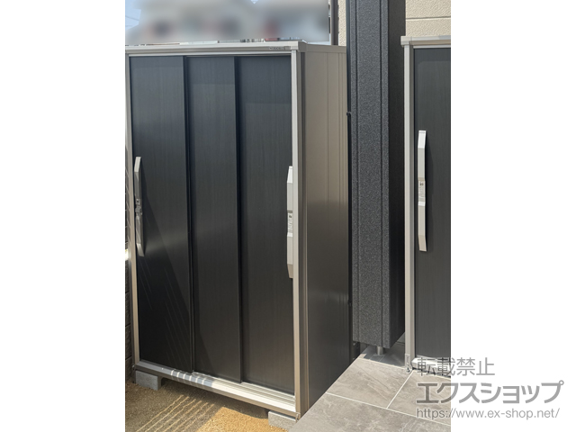 和歌山県和歌山市のの物置・屋外倉庫 エスモ 一般型 1215×774×1913 ESF-1207A-WE 施工例