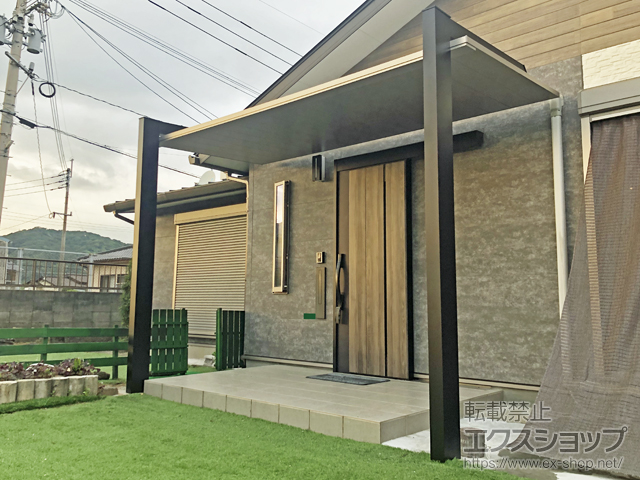 福岡県行橋市ののテラス屋根 プレーンルーフ テラス ツートーン 施工例
