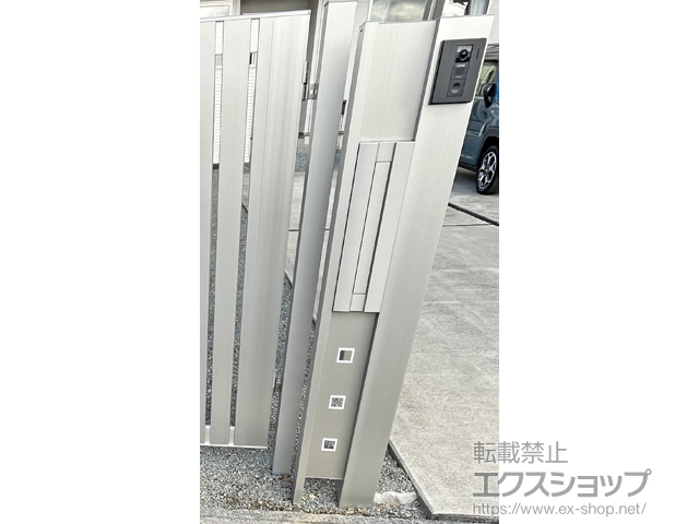 群馬県みどり市のの機能門柱・ポスト ルシアスポストユニット KE01型 施工例