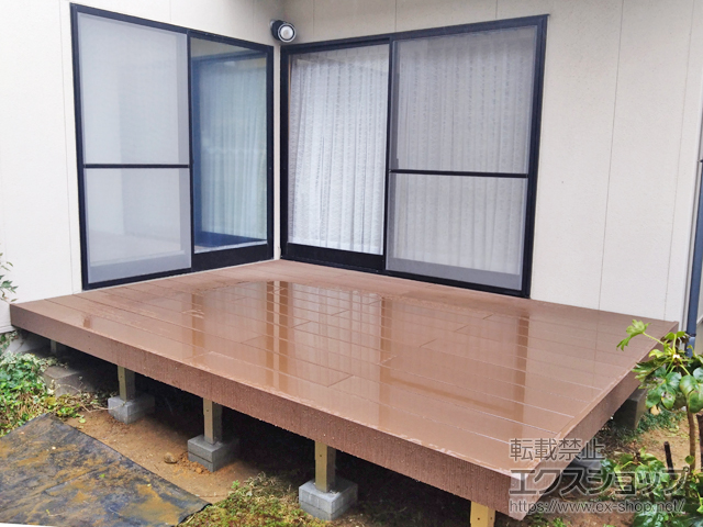 富山県富山市ののウッドデッキ リウッドデッキ S 施工例