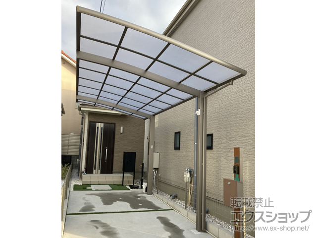 大阪府堺市ののカーポート ネスカ R 1台用(ラウンドスタイル) 積雪〜20cm対応 施工例
