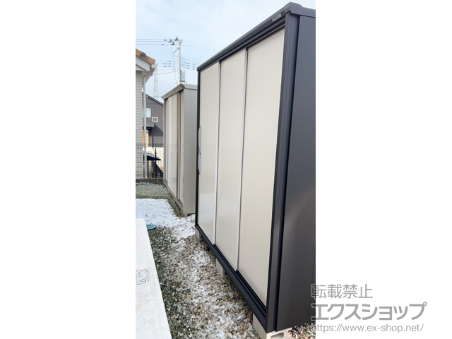 宮城県仙台市のの物置・屋外倉庫 ブラックエスモ 一般型 1800×900×1913 ESF-1809A-BK-TW 施工例