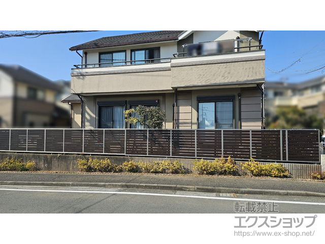 神奈川県川崎市ののフェンス・柵 モクハイフェンス フリーポールタイプ 施工例