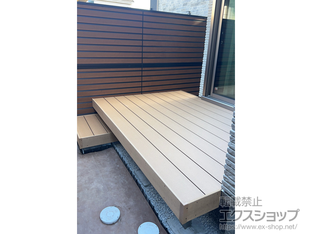 東京都町田市ののウッドデッキ 樹ら楽ステージ 施工例