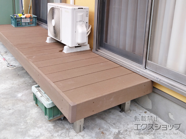 鹿児島県鹿児島市ののウッドデッキ リウッドデッキ S 施工例