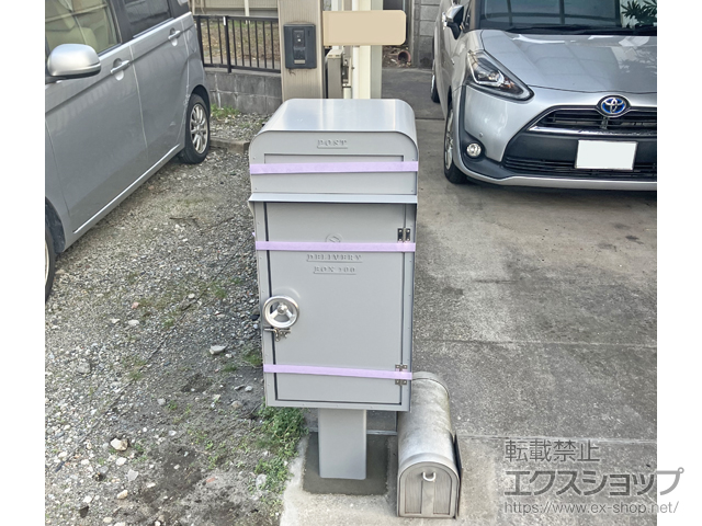 千葉県千葉市のの機能門柱・ポスト デポ ポスト+宅配BOX100 施工例