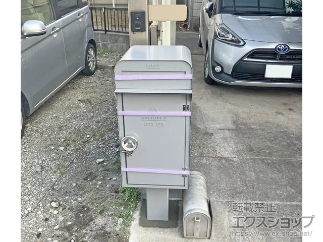 千葉県千葉市の美濃クラフトのポスト・門柱・宅配ボックス デポ ポスト+宅配BOX100 施工例