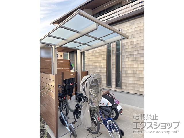 大阪府高槻市ののサイクルポート・駐輪場 エフルージュ FIRST ミニ 600タイプ 単体 積雪〜20cm対応 施工例