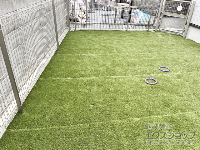 埼玉県三郷市ののフェンス・柵 ハイグリッドフェンスN8型 フリーポールタイプ 施工例