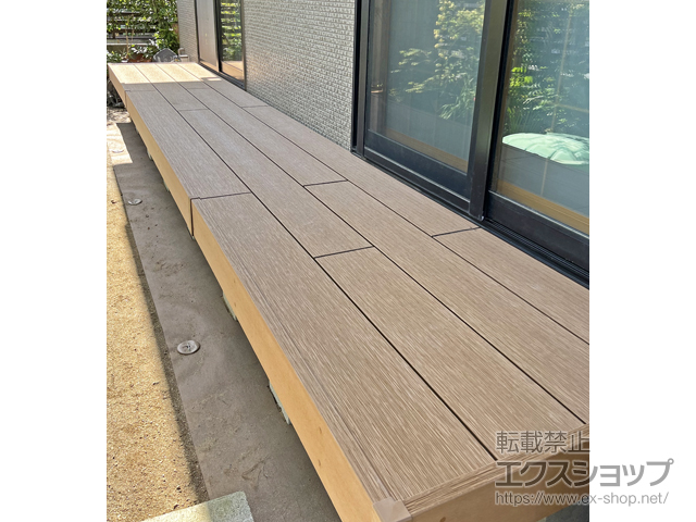 岡山県福岡市ののウッドデッキ、テラス屋根 リウッドデッキ S EG 施工例