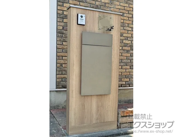 東京都小金井市のLIXIL(リクシル)のポスト・門柱・宅配ボックス 機能門柱FK セット1 施工例