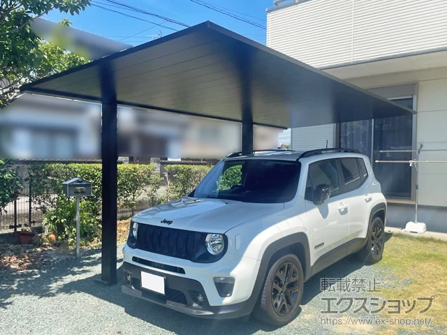 高知県香南市のYKKAPのカーポート プレーンルーフ 600タイプ 1台用 単体セット 積雪～20cm対応 施工例