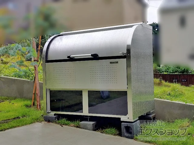 神奈川県川口市の四国化成の物置・収納・屋外倉庫 ゴミ収集庫クリーンストッカー CKS-1307-A型（容量800L） 施工例