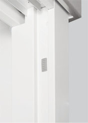 開閉時の衝撃を吸収する戸当りゴム